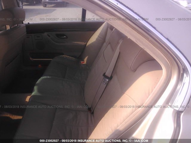 WBAGH8336XDP03615 - 1999 BMW 740 IL GOLD photo 8
