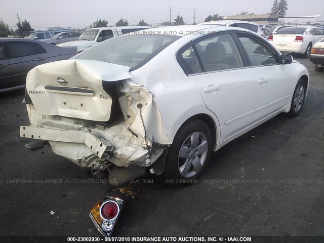 1N4AL21E28N526376 - 2008 NISSAN ALTIMA 2.5/2.5S WHITE photo 4