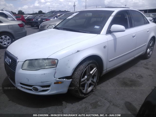 WAUDF78E97A021438 - 2007 AUDI A4 2.0T QUATTRO WHITE photo 6