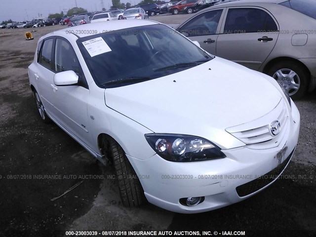 JM1BK143961495041 - 2006 MAZDA 3 HATCHBACK WHITE photo 1