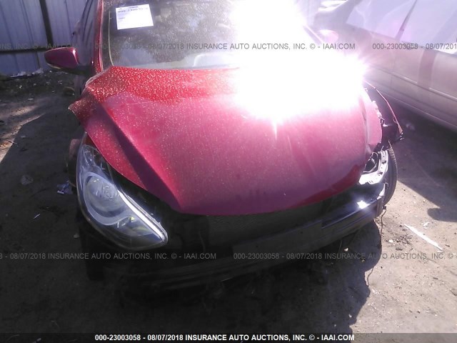 KMHDH4AE9CU255721 - 2012 HYUNDAI ELANTRA GLS/LIMITED RED photo 6