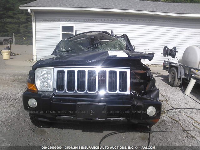 1J8HG58236C170435 - 2006 JEEP COMMANDER LIMITED BLACK photo 6