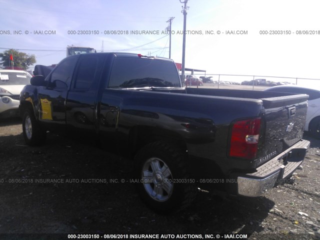 1GCEK19J67Z626689 - 2007 CHEVROLET SILVERADO K1500 BLUE photo 3