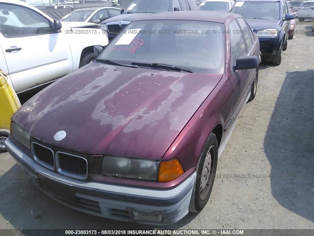 WBACB4319NFF84373 - 1992 BMW 325 I AUTOMATIC MAROON photo 2