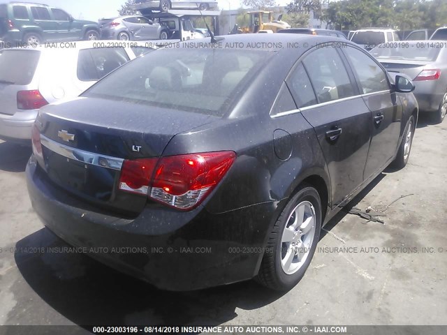 1G1PC5SB0E7394107 - 2014 CHEVROLET CRUZE LT BLACK photo 4