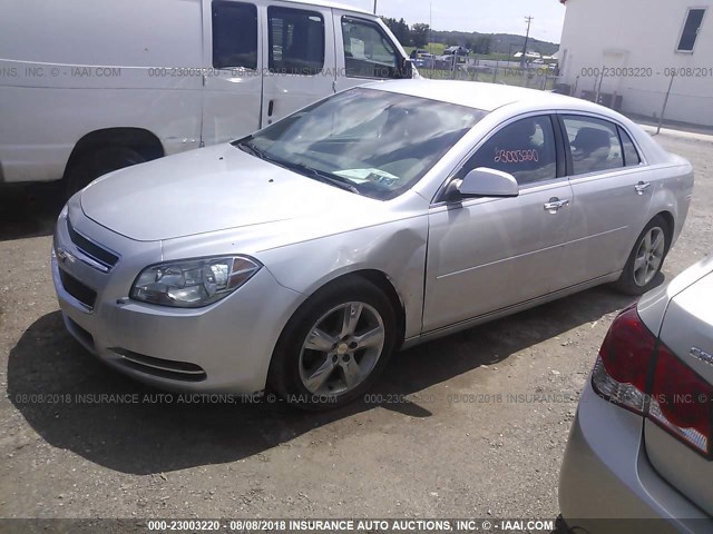 1G1ZD5EU5CF145615 - 2012 CHEVROLET MALIBU 2LT SILVER photo 2