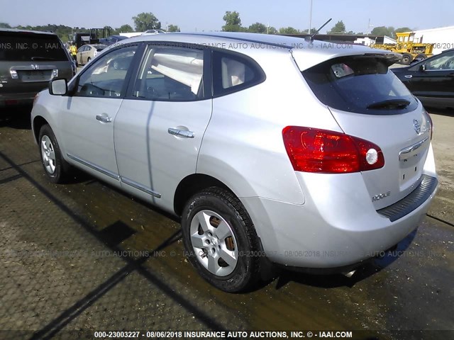 JN8AS5MT0BW574439 - 2011 NISSAN ROGUE S/SV/KROM SILVER photo 3