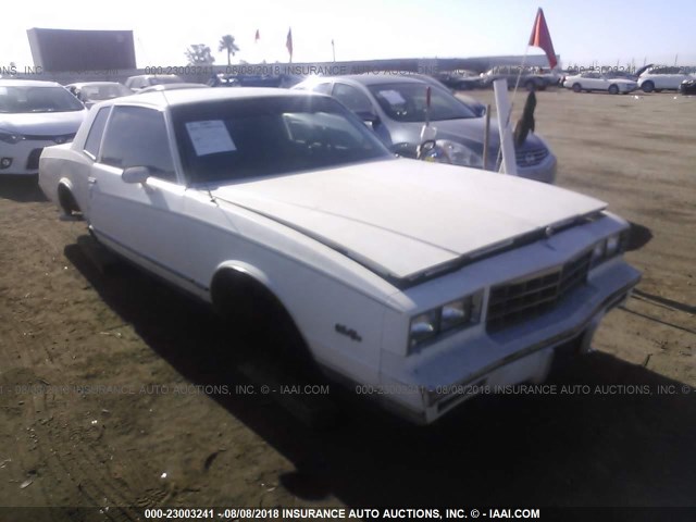 1G1AZ37A8ER204051 - 1984 CHEVROLET MONTE CARLO  WHITE photo 1