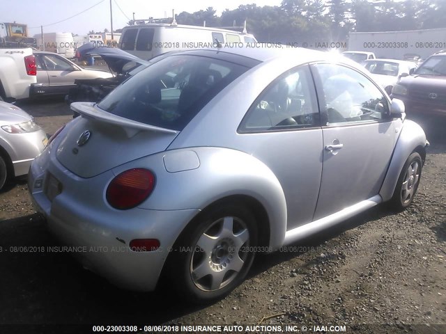 3VWDD21C7XM470590 - 1999 VOLKSWAGEN NEW BEETLE GLX 银色 照片 4