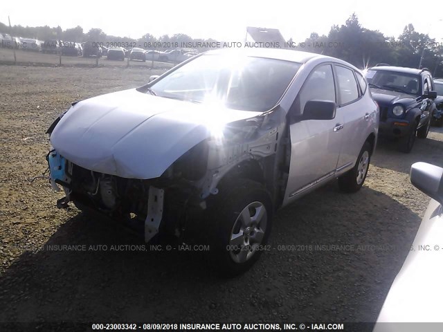 JN8AS5MV6DW652842 - 2013 NISSAN ROGUE S/SV SILVER photo 2