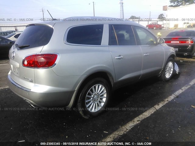 5GAER23778J156074 - 2008 BUICK ENCLAVE CXL SILVER photo 4