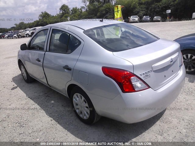 3N1CN7AP4CL918962 - 2012 NISSAN VERSA S/SV/SL GRAY photo 3