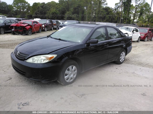 4T1BE32K43U158408 - 2003 TOYOTA CAMRY LE/XLE/SE BLACK photo 2