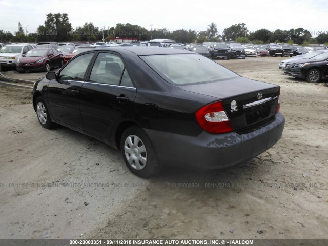 4T1BE32K43U158408 - 2003 TOYOTA CAMRY LE/XLE/SE BLACK photo 3
