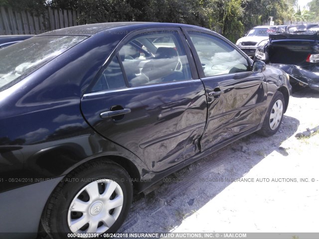 4T1BE32K43U158408 - 2003 TOYOTA CAMRY LE/XLE/SE BLACK photo 6