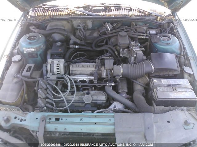 1G2NE54N8NC262627 - 1992 PONTIAC GRAND AM SE BLUE photo 10