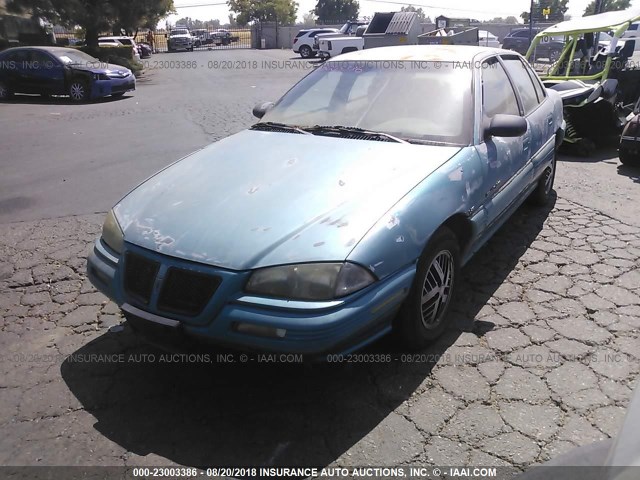 1G2NE54N8NC262627 - 1992 PONTIAC GRAND AM SE BLUE photo 2