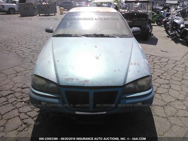 1G2NE54N8NC262627 - 1992 PONTIAC GRAND AM SE BLUE photo 6