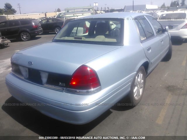 2FABP7EV4BX184628 - 2011 FORD CROWN VICTORIA LX Light Blue photo 4