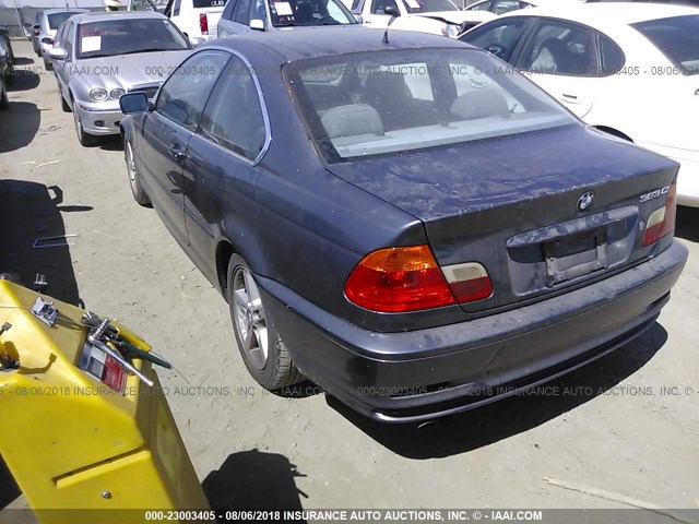 WBABM3348YJN83336 - 2000 BMW 323 CI BLUE photo 3