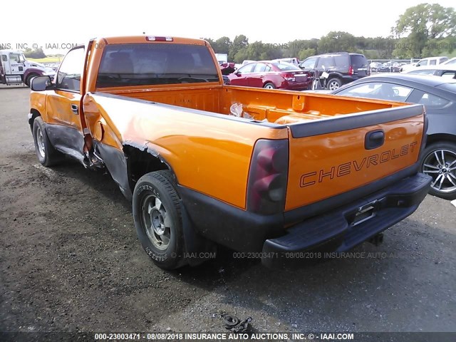 1GCEC14V93Z235022 - 2003 CHEVROLET SILVERADO C1500 ORANGE photo 3