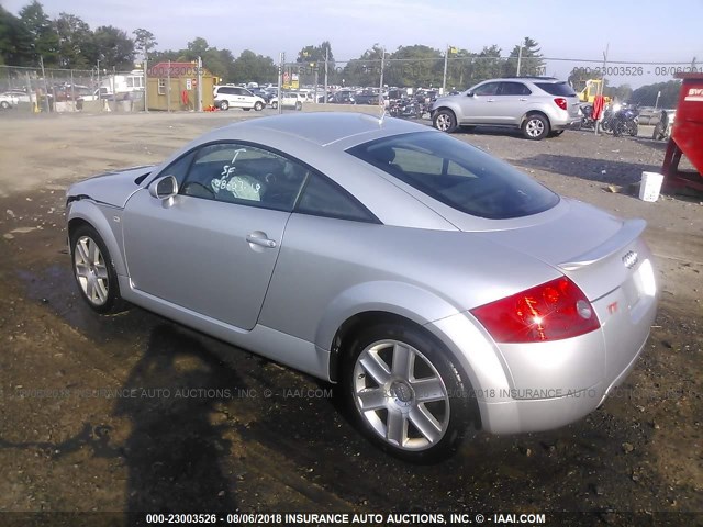 TRUSC28N461009806 - 2006 AUDI TT SILVER photo 3