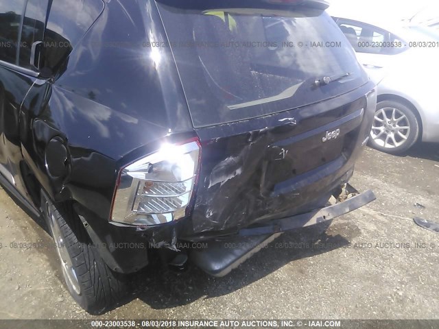 1J8FT57W77D171655 - 2007 JEEP COMPASS LIMITED BLACK photo 6