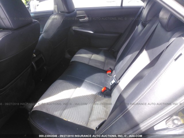 4T1BF1FKXCU123643 - 2012 TOYOTA CAMRY SE/LE/XLE 黑色 照片 8