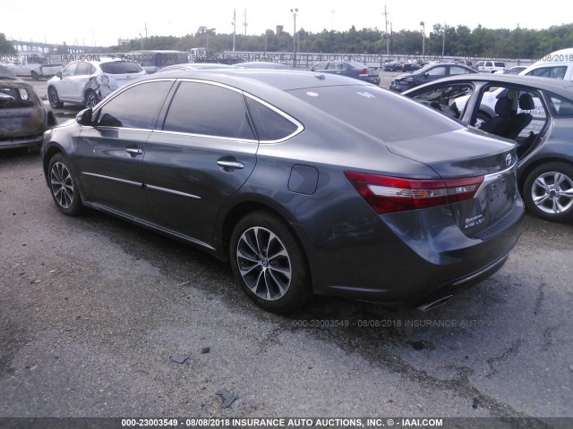 4T1BK1EB1GU234987 - 2016 TOYOTA AVALON XLE PLUS/PREMIUM/TOUR/LTD GRAY photo 3