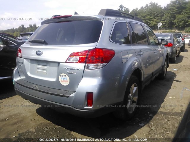 4S4BRBKC0E3301287 - 2014 SUBARU OUTBACK 2.5I LIMITED SILVER photo 4