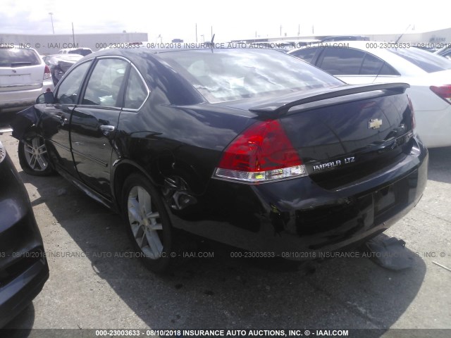 2G1WC5E30F1105838 - 2015 CHEVROLET IMPALA LIMITED LTZ BLACK photo 3