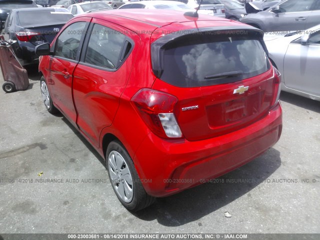 KL8CB6SA6JC460711 - 2018 CHEVROLET SPARK LS RED photo 3