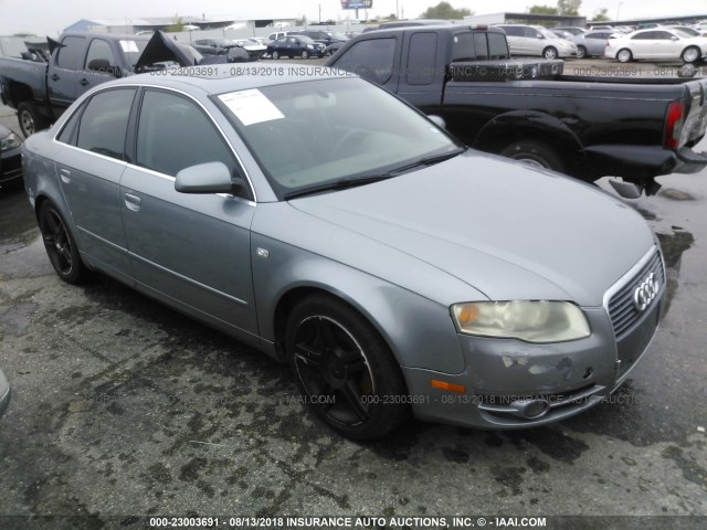 WAUAF78EX6A266167 - 2006 AUDI A4 2/TURBO GRAY photo 1