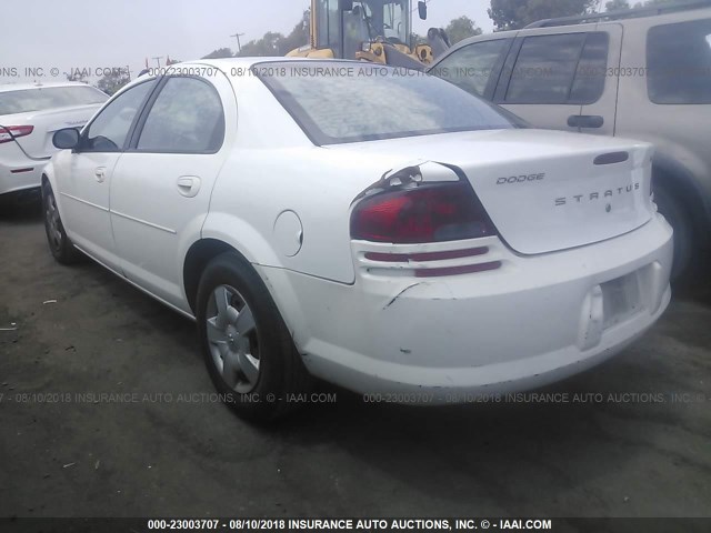 1B3EL46J05N578857 - 2005 DODGE STRATUS SXT WHITE photo 3