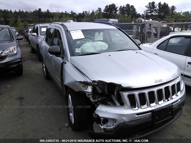 1C4NJDBB0ED525021 - 2014 JEEP COMPASS SPORT GRAY photo 1