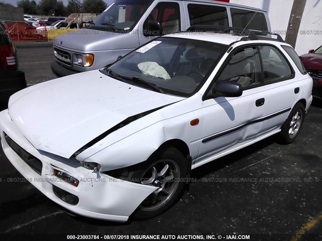 JF1GF4354YH807703 - 2000 SUBARU IMPREZA L WHITE photo 2