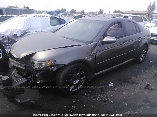 19UUA76507A005506 - 2007 ACURA TL TYPE S GRAY photo 2