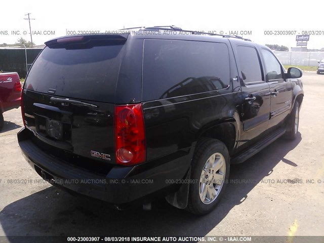 1GKFK16368R143333 - 2008 GMC YUKON XL K1500 BLACK photo 4