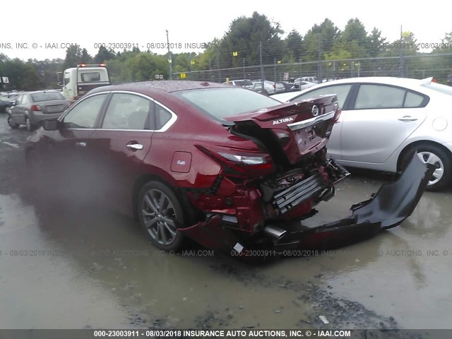 1N4AL3AP2JC261869 - 2018 NISSAN ALTIMA 2.5/S/SV/SL/SR RED photo 3