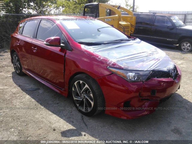 JTNKARJE7HJ547076 - 2017 TOYOTA COROLLA IM RED photo 1