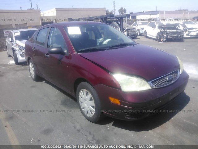 1FAFP34N97W108031 - 2007 FORD FOCUS ZX4/S/SE/SES MAROON photo 1