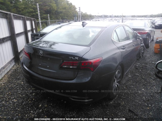 19UUB1F51GA010093 - 2016 ACURA TLX TECH GRAY photo 4