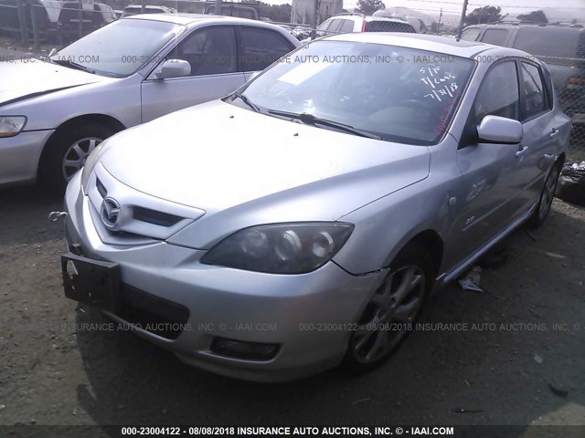 JM1BK344771726699 - 2007 MAZDA 3 HATCHBACK SILVER photo 2