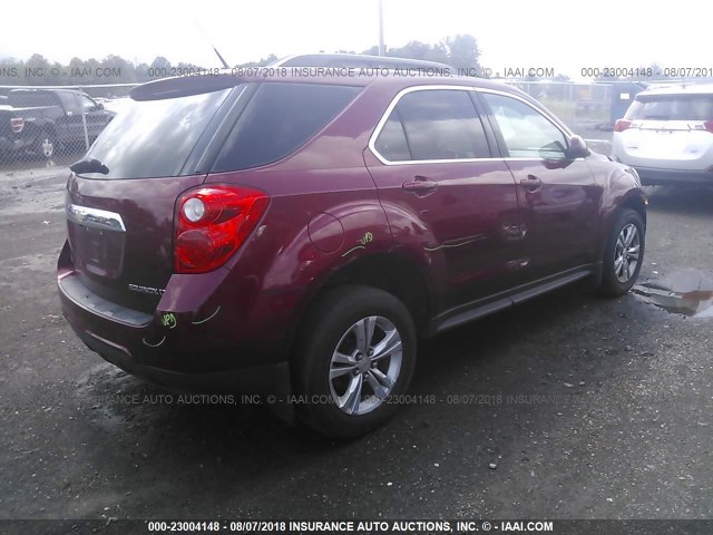 2CNALDEW6A6388047 - 2010 CHEVROLET EQUINOX LT RED photo 4