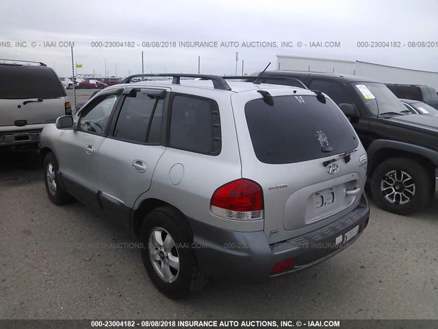 KM8SC73D06U047713 - 2006 HYUNDAI SANTA FE GLS/LIMITED SILVER photo 3