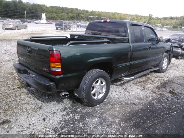 2GTEK69U811243294 - 2001 GMC SIERRA K1500 C3 GREEN photo 4