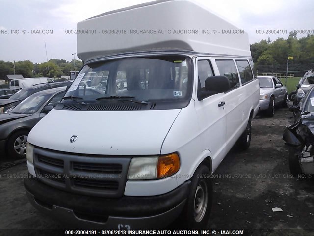 2B6LB31Z1XK555929 - 1999 DODGE RAM VAN B3500 WHITE photo 2