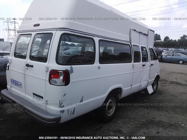 2B6LB31Z1XK555929 - 1999 DODGE RAM VAN B3500 WHITE photo 4