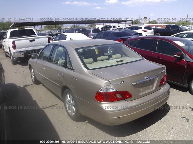 4T1BF28B43U304336 - 2003 TOYOTA AVALON XL/XLS GOLD photo 3