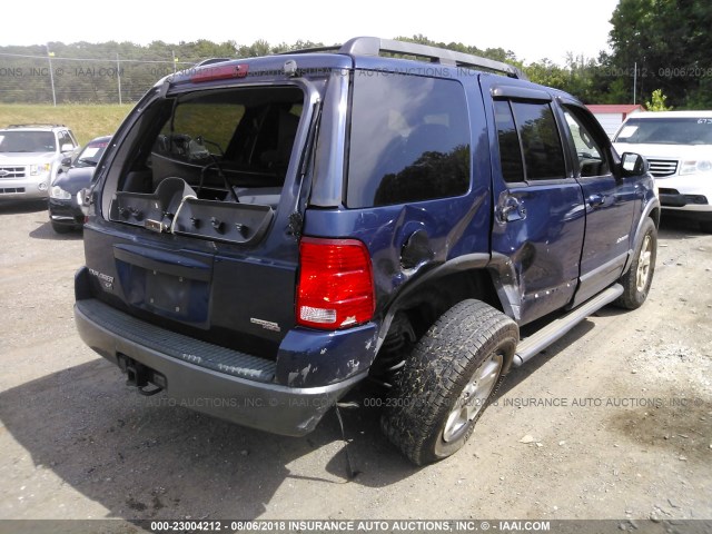 1FMZU63K45UA07170 - 2005 FORD EXPLORER XLT/XLT SPORT/NBX 蓝色 照片 4
